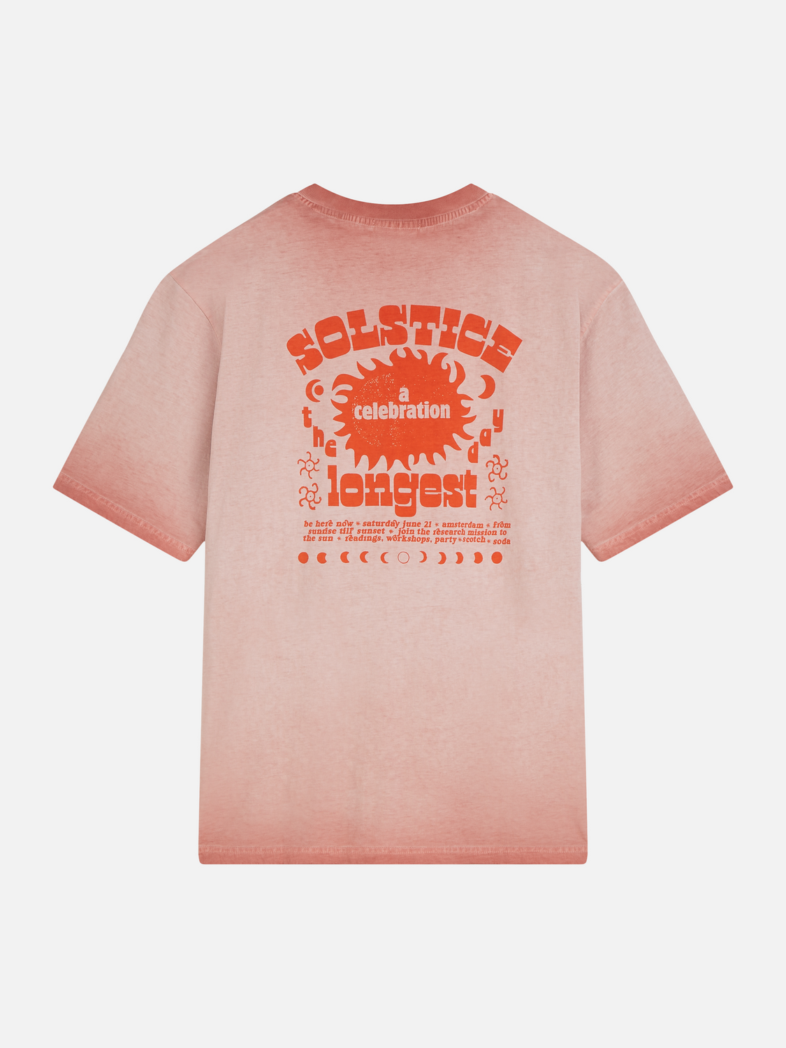 artwork loose dyed T-shirt