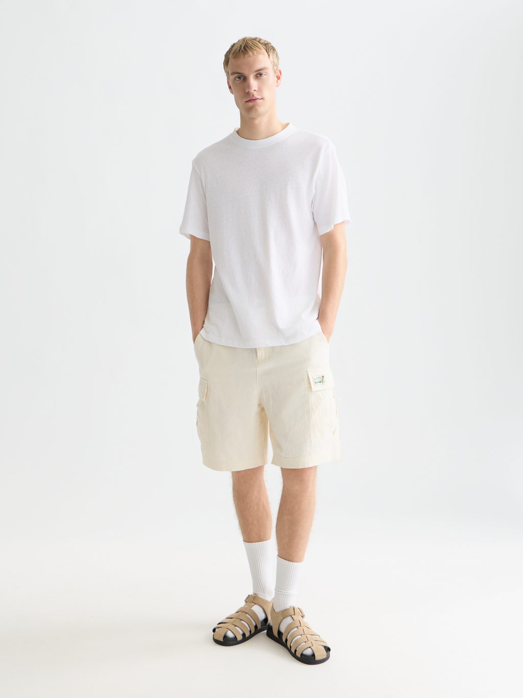 3 crosses cottonlinen regularfit Tshirt