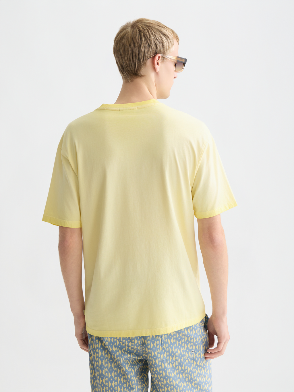 Embroidered artwork relaxedfit garmentdyed Tshirt