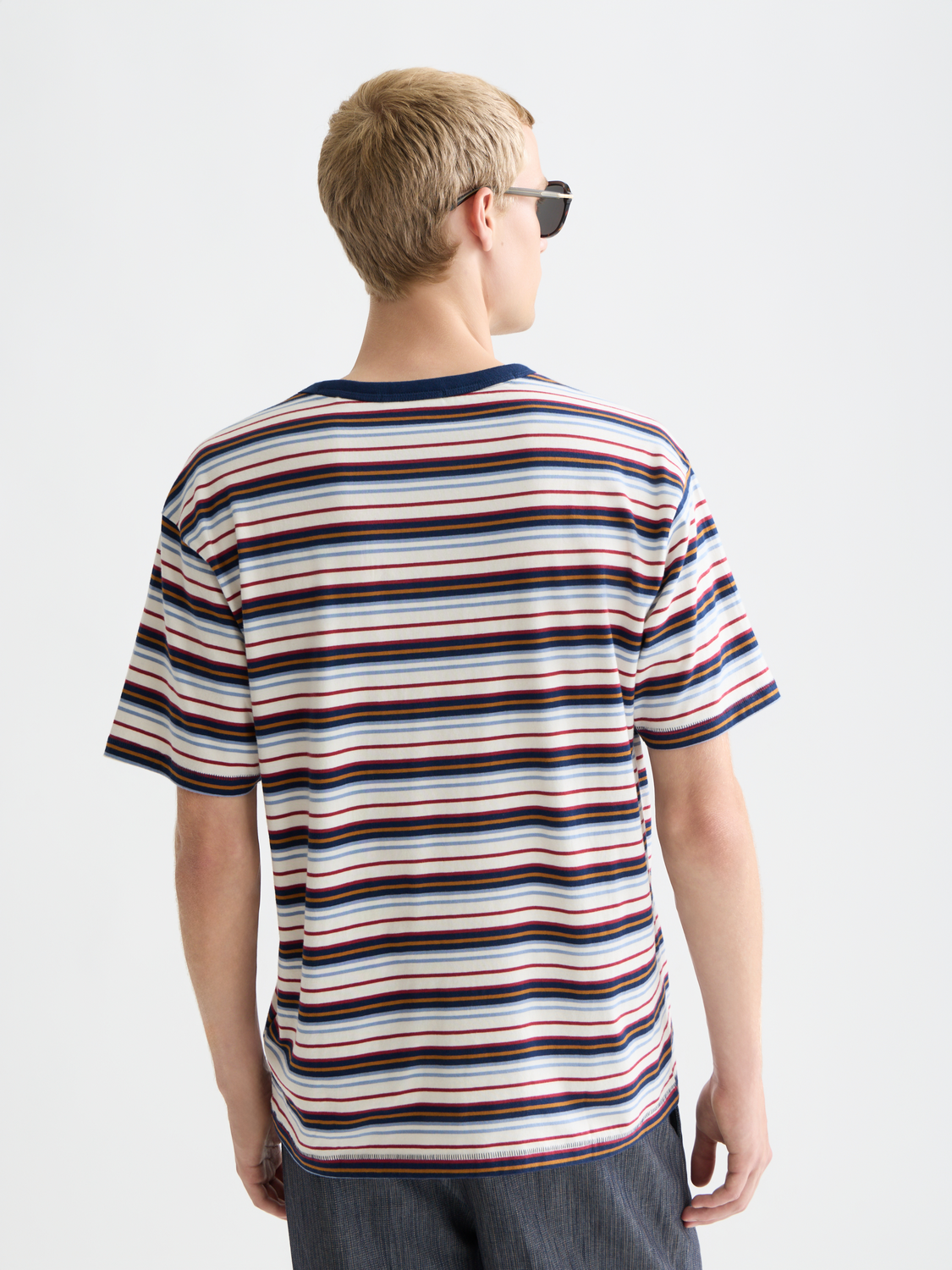 Relaxed yarn-dyed T-shirt