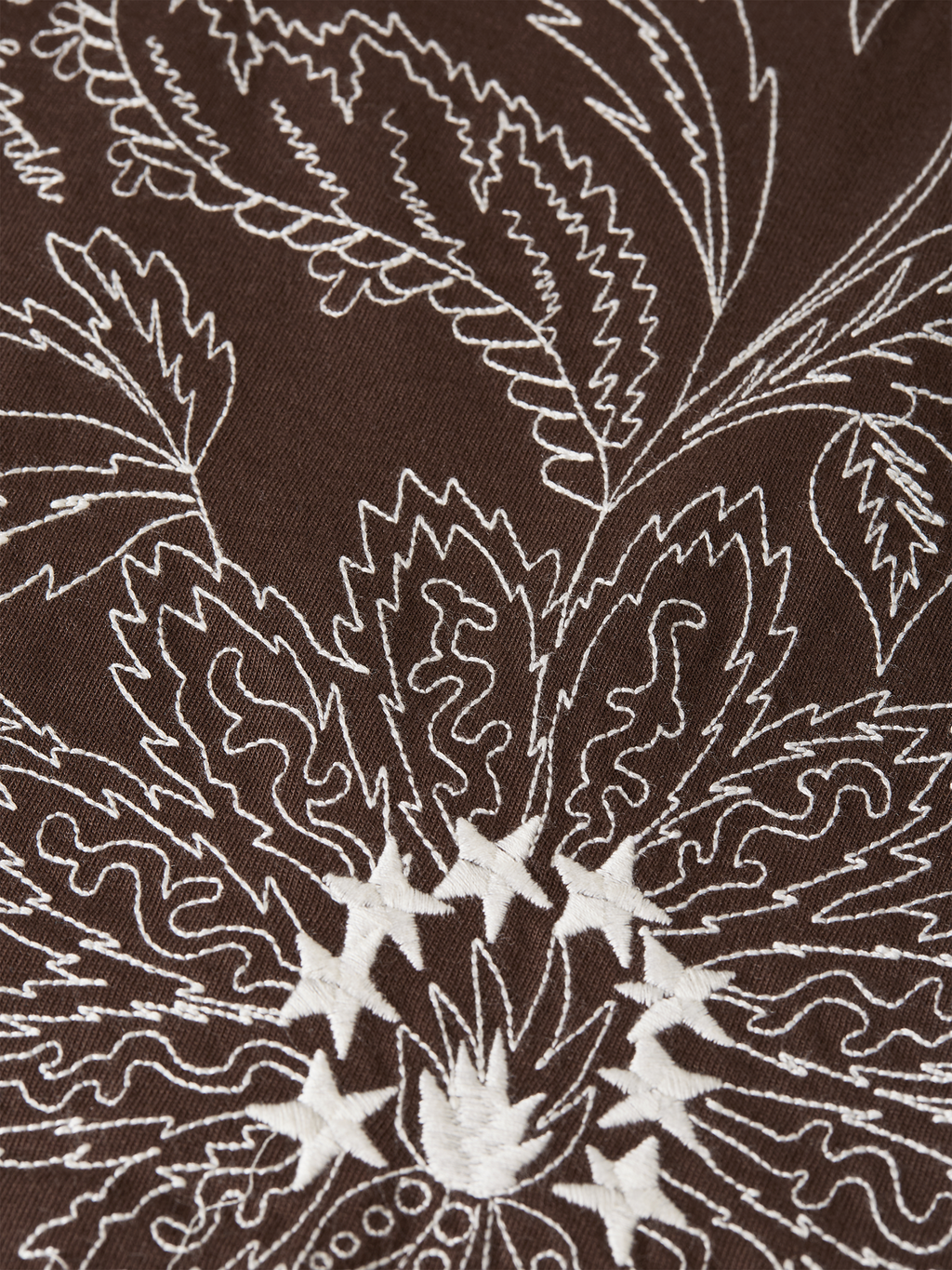 Embroidered artwork loose T-shirt