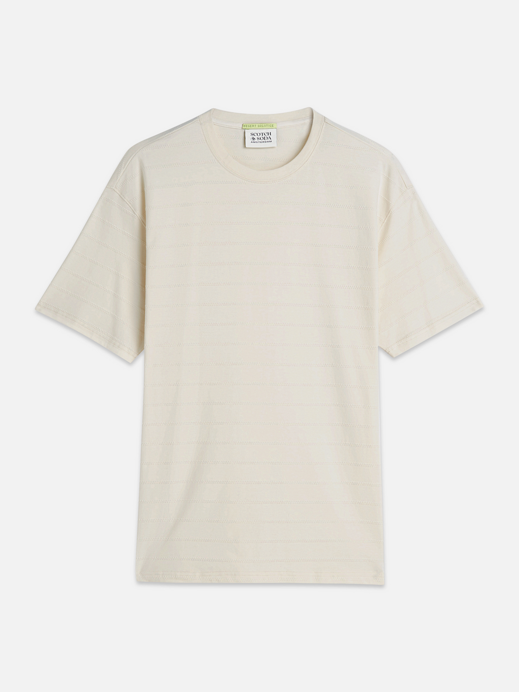 Structured jacquard relaxed-fit T-shirt