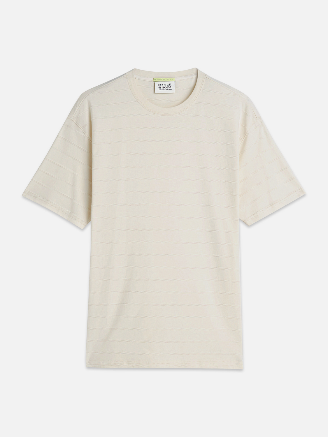 Structured jacquard relaxed-fit T-shirt