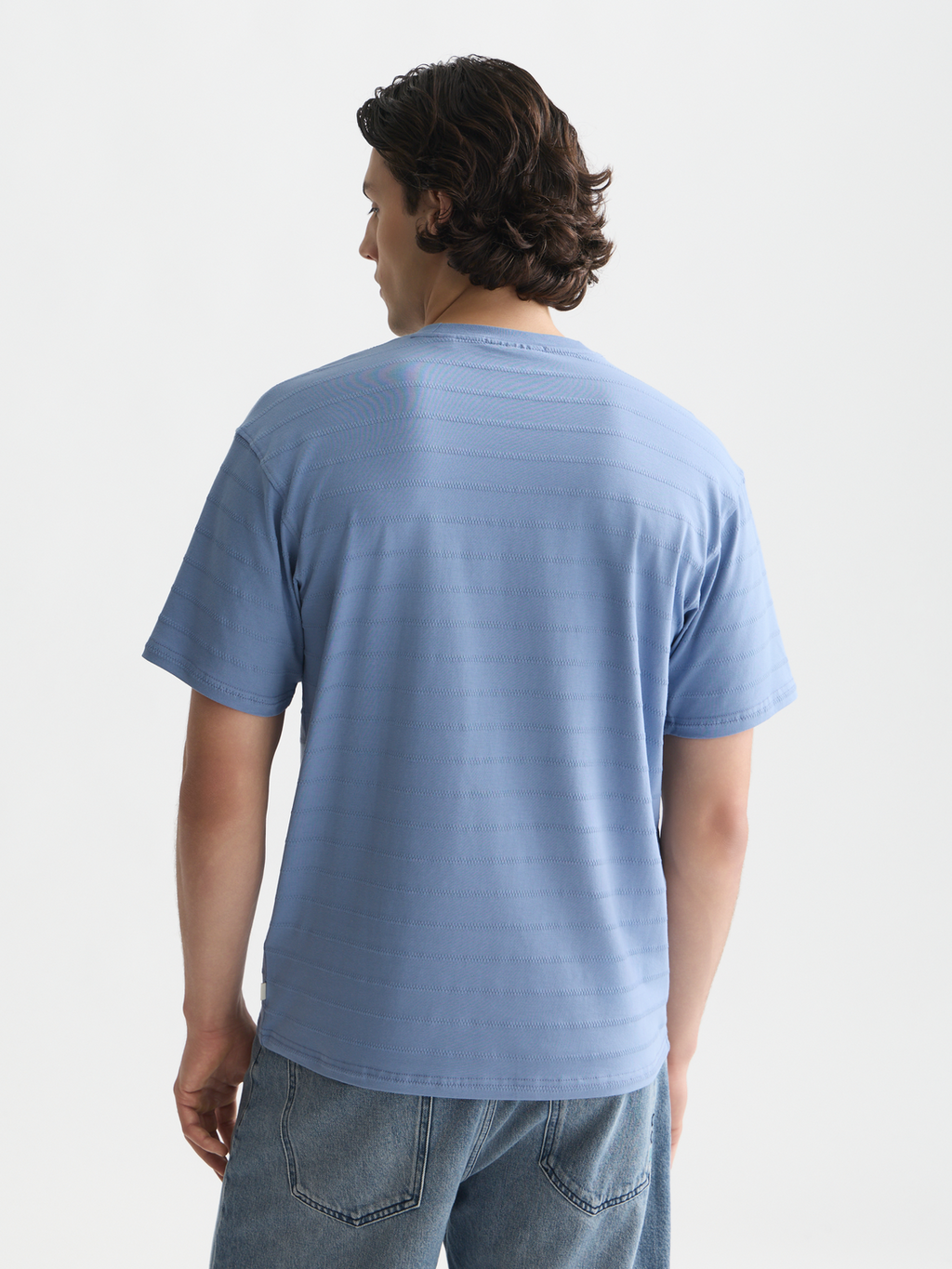 Structured jacquard relaxed-fit T-shirt