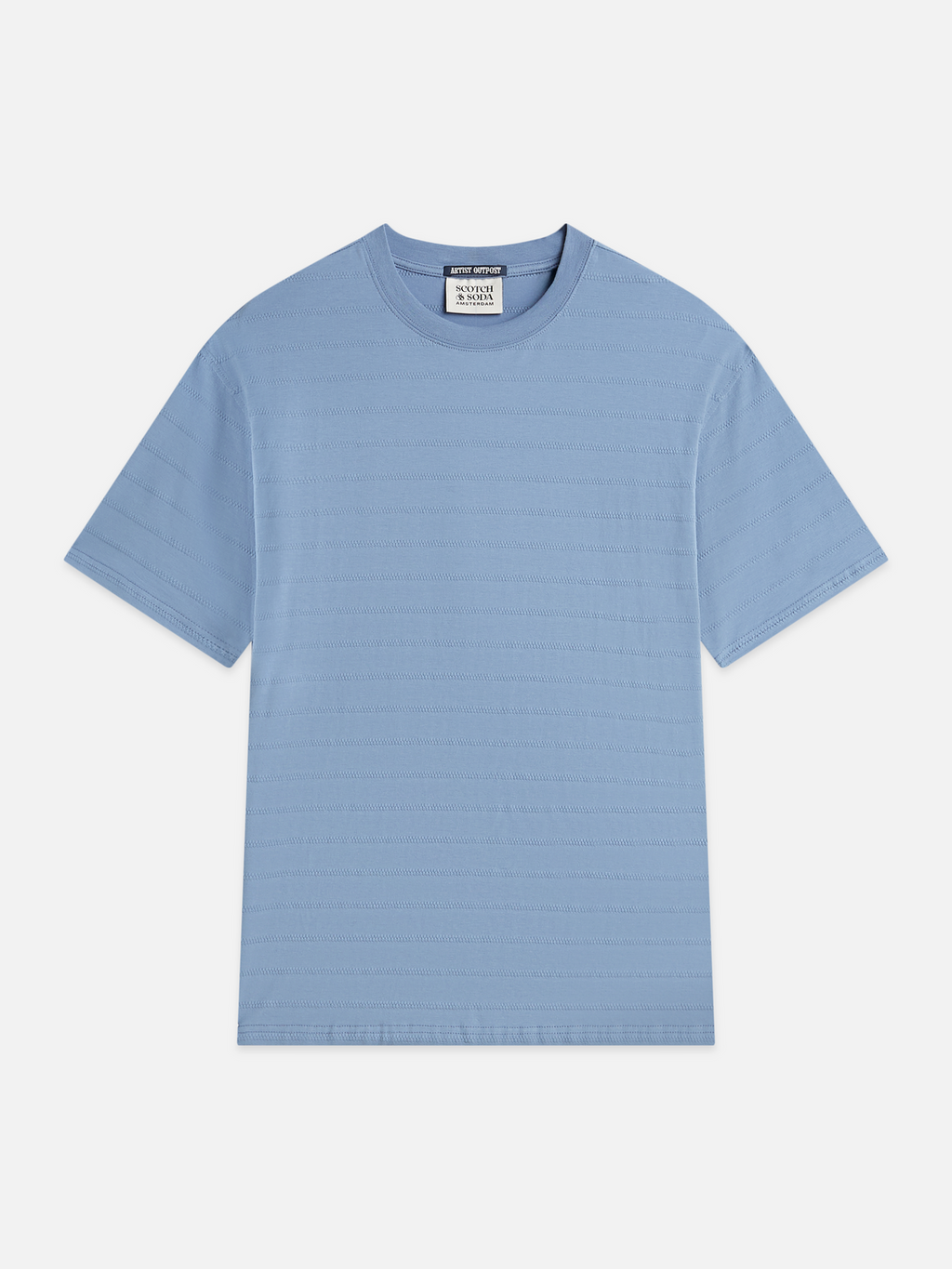 Structured jacquard relaxed-fit T-shirt