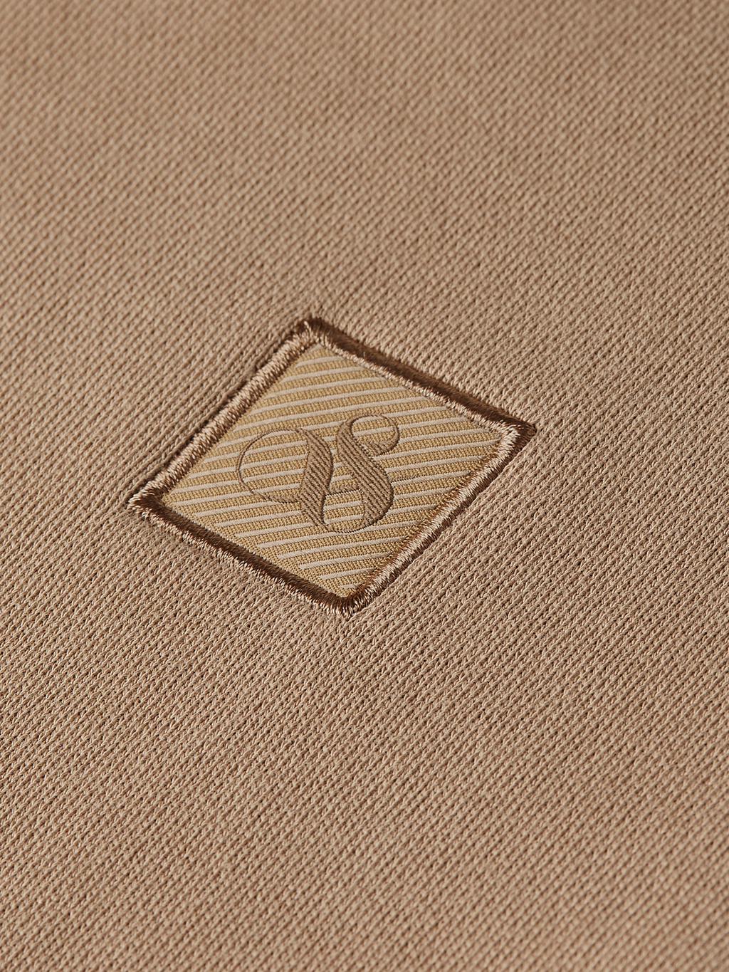 Logo badge regularfit zipthrough hoodie