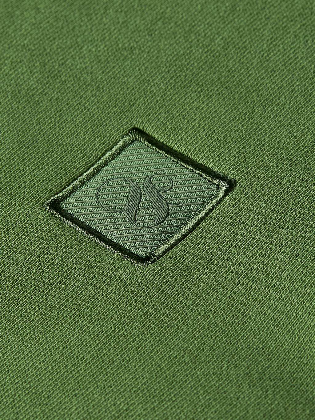 Logo badge regularfit zipthrough hoodie