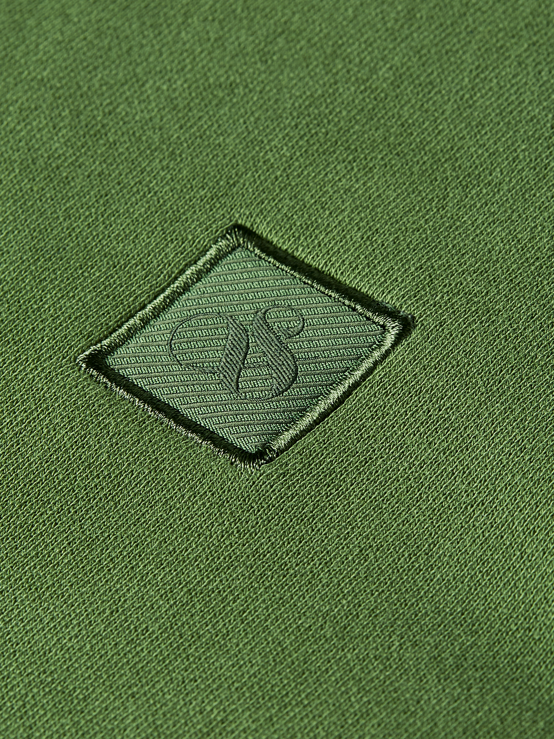 Logo badge regularfit zipthrough hoodie