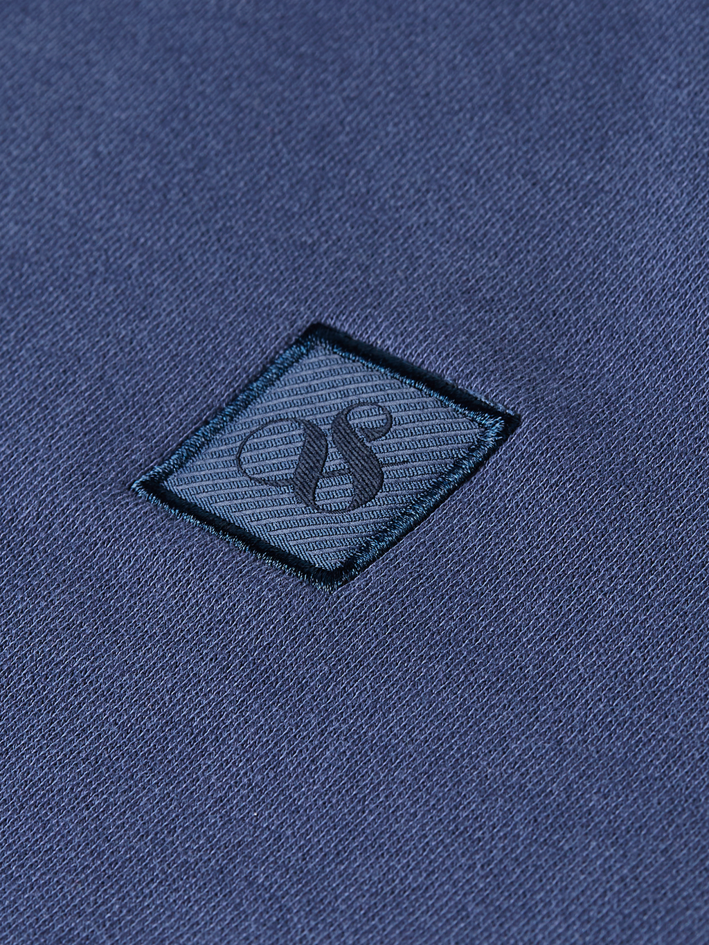 Logo badge regularfit zipthrough hoodie