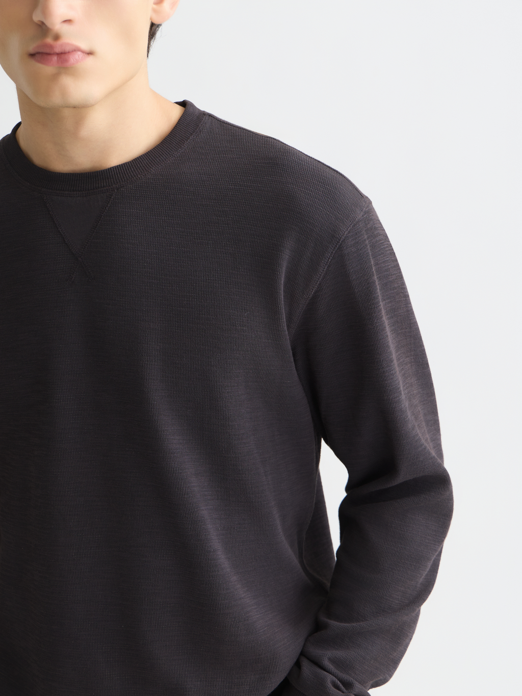 Garment-dyed sweatshirt