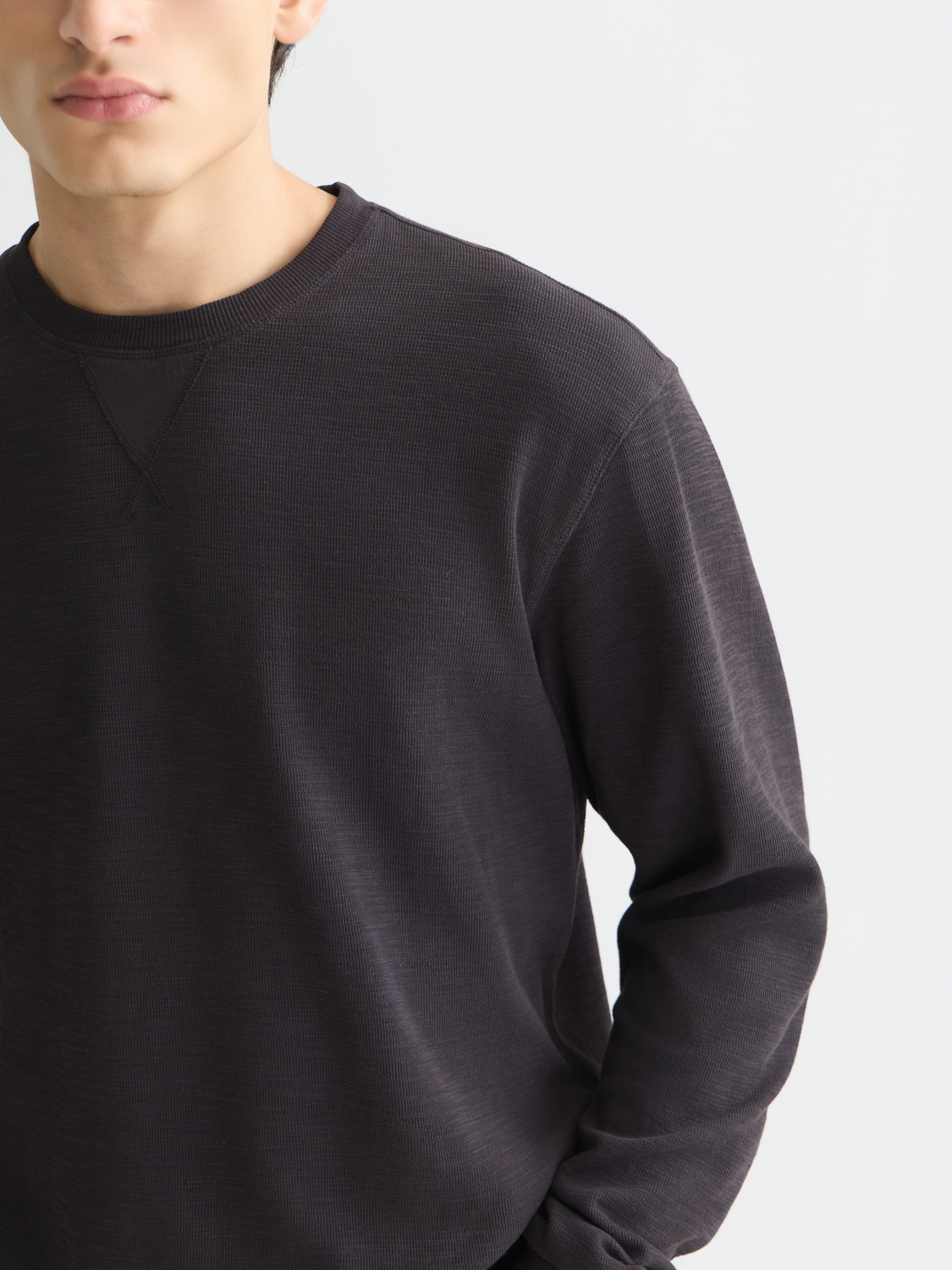 Garment-dyed sweatshirt