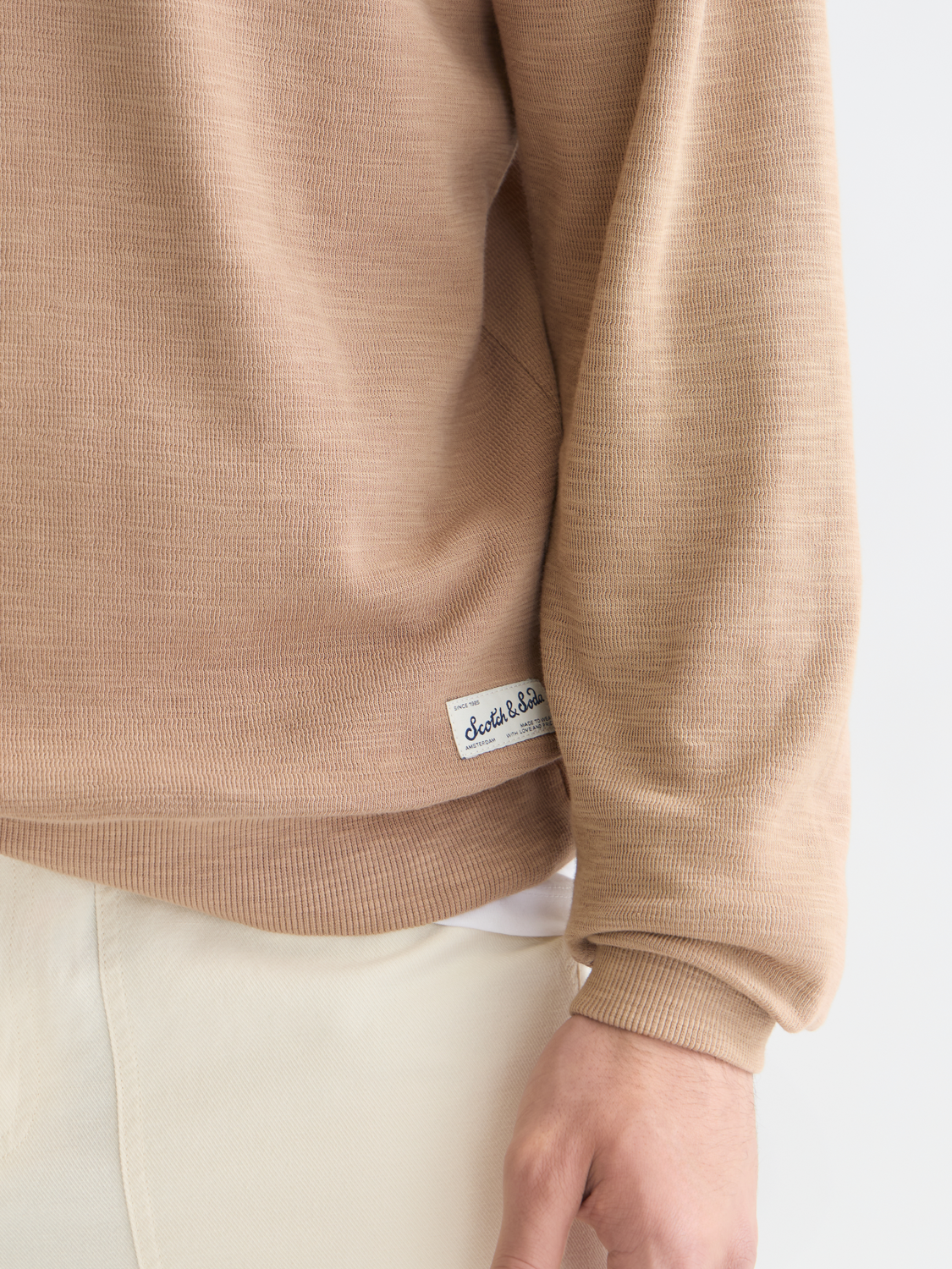 Garmentdyed regularfit sweatshirt