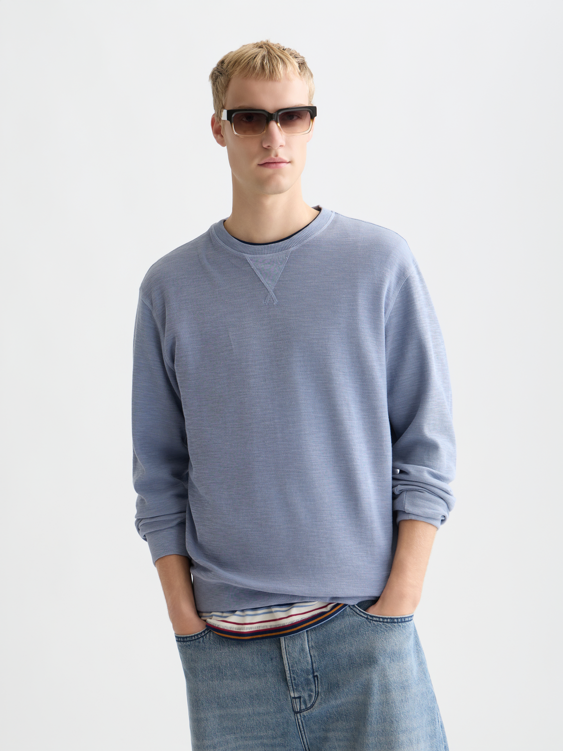 Garmentdyed regularfit sweatshirt
