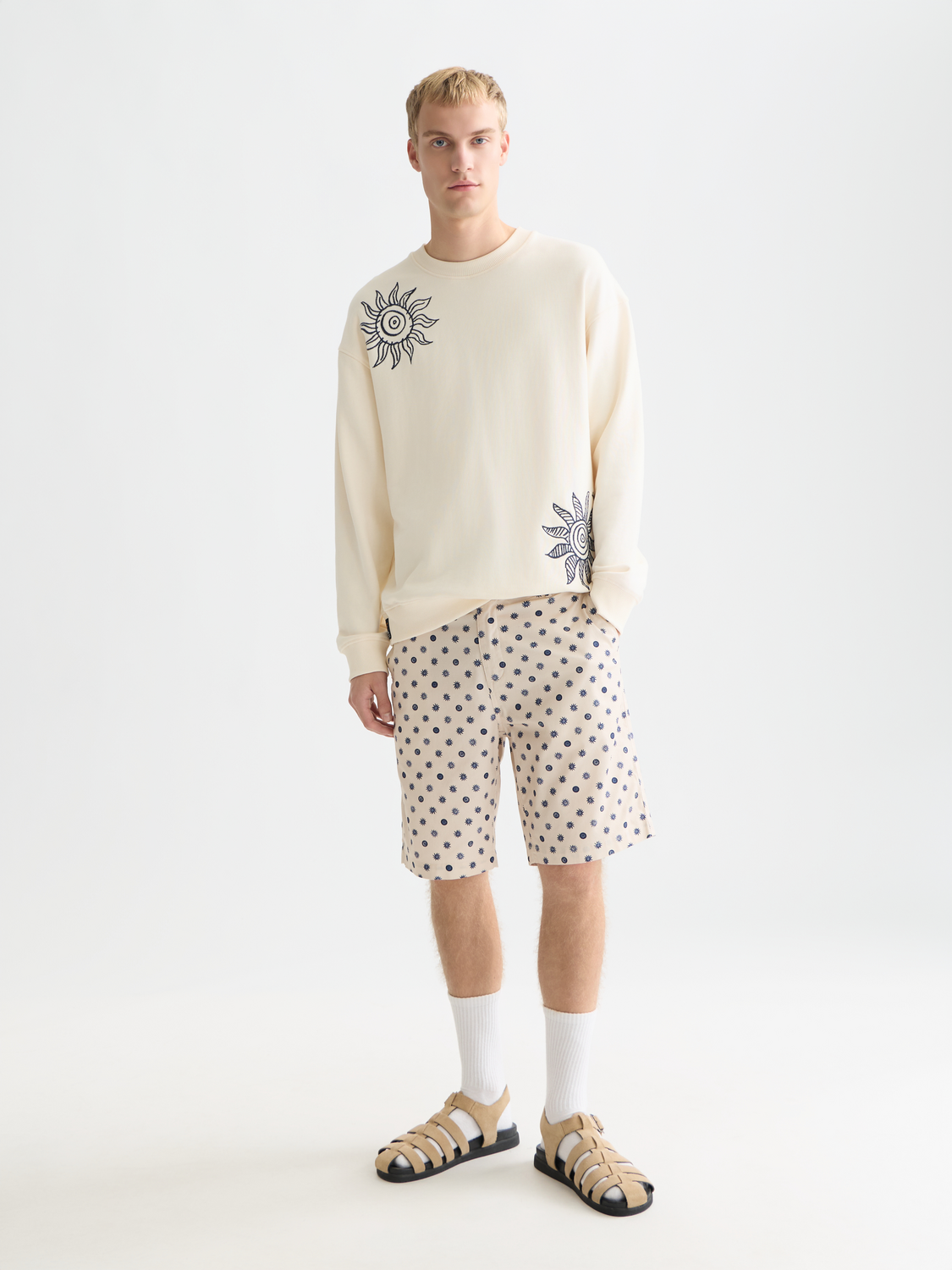 Embroidered relaxed sweatshirt