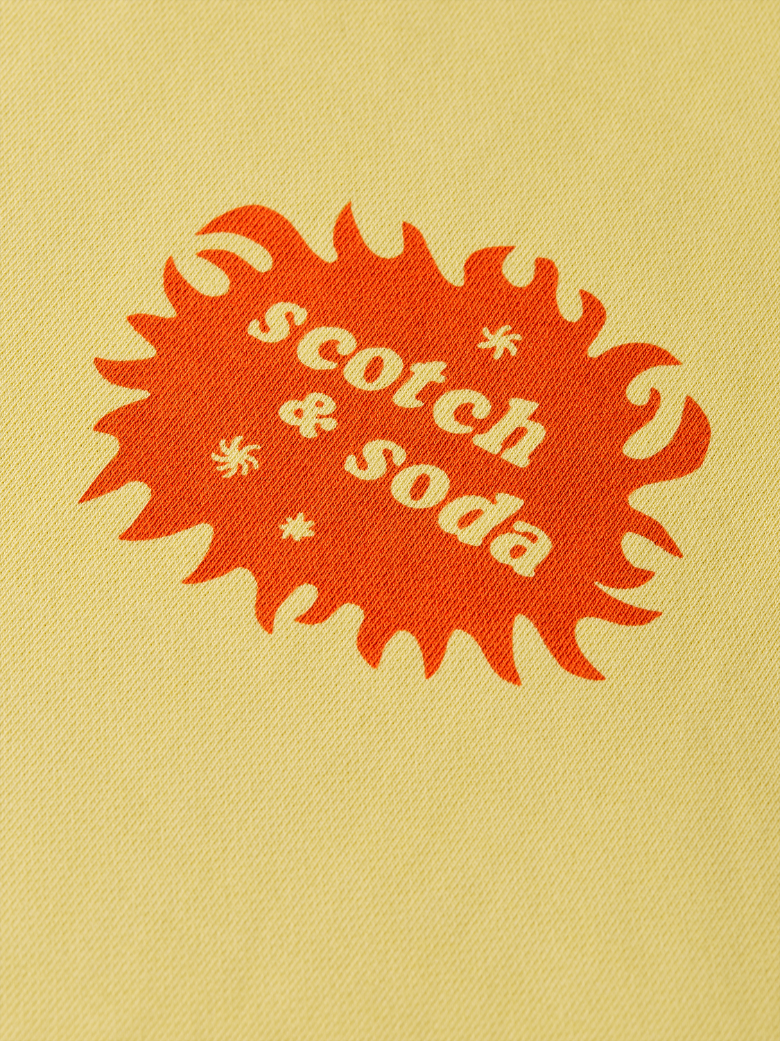 artwork loose short sleeve sweatshirt