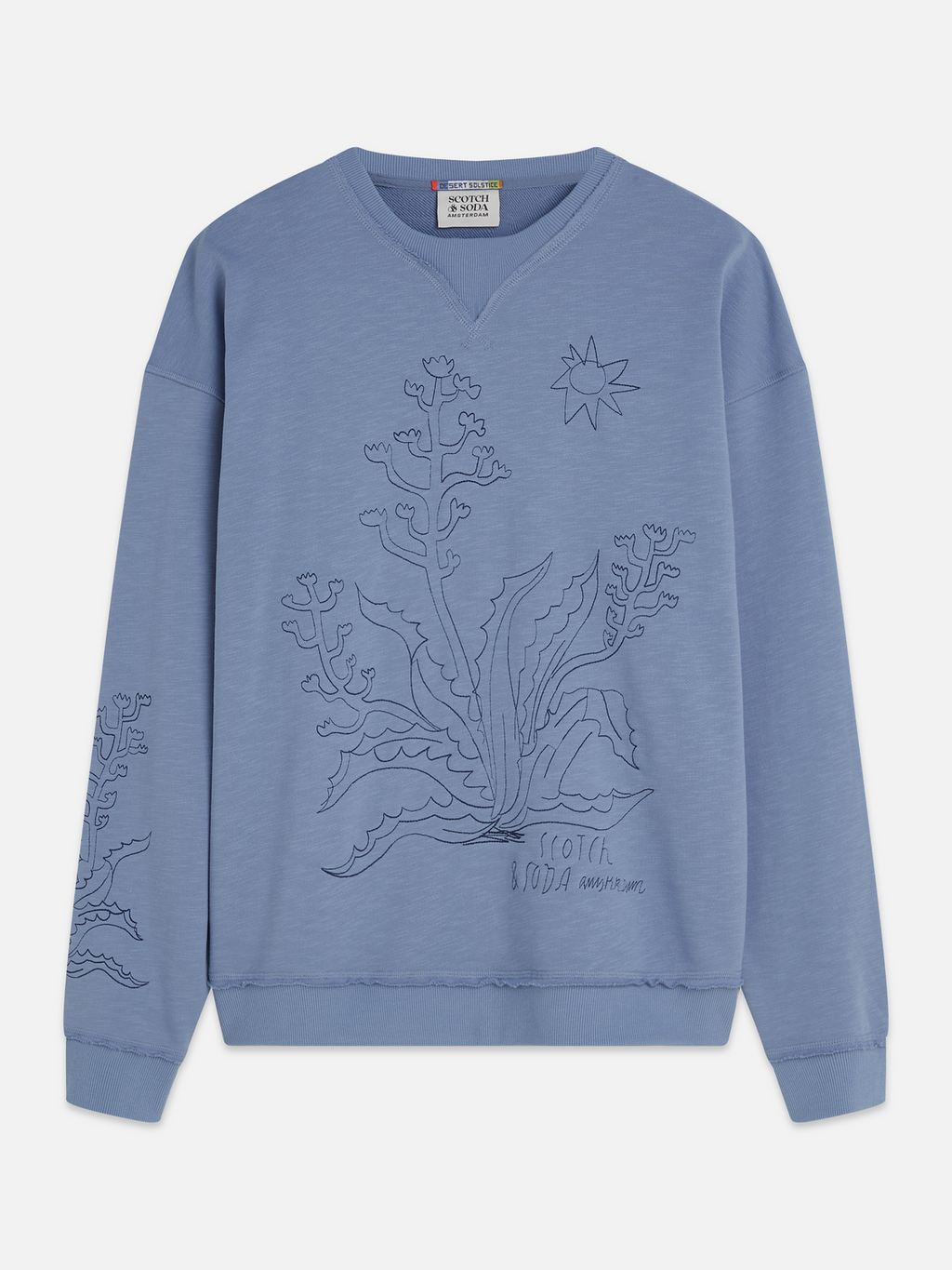 Embroidered loose sweatshirt