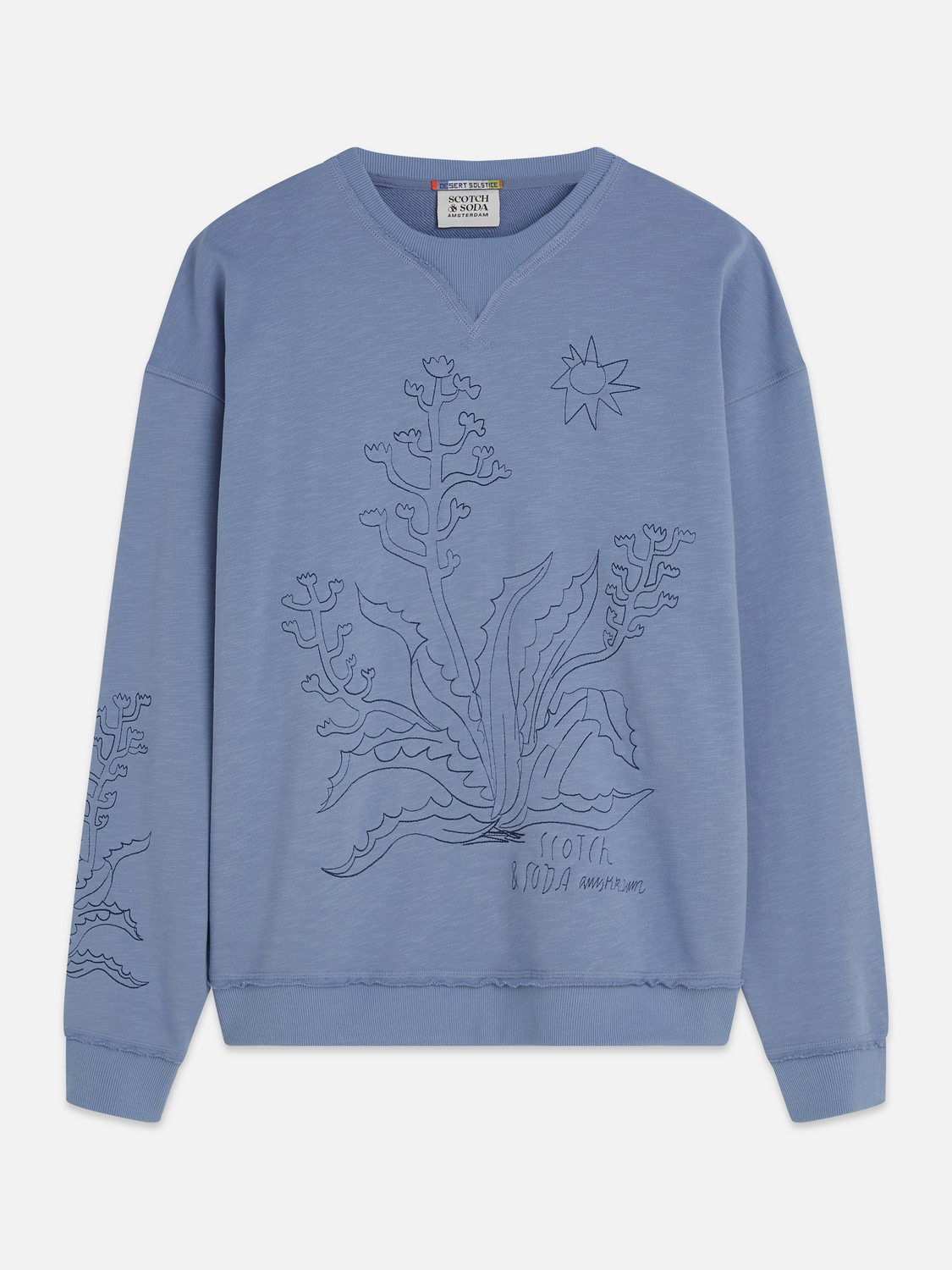 Embroidered loose sweatshirt