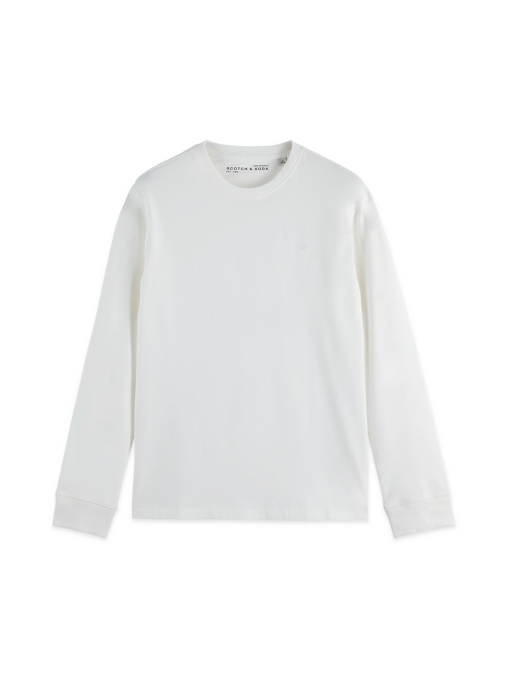 logo regular long sleeve top