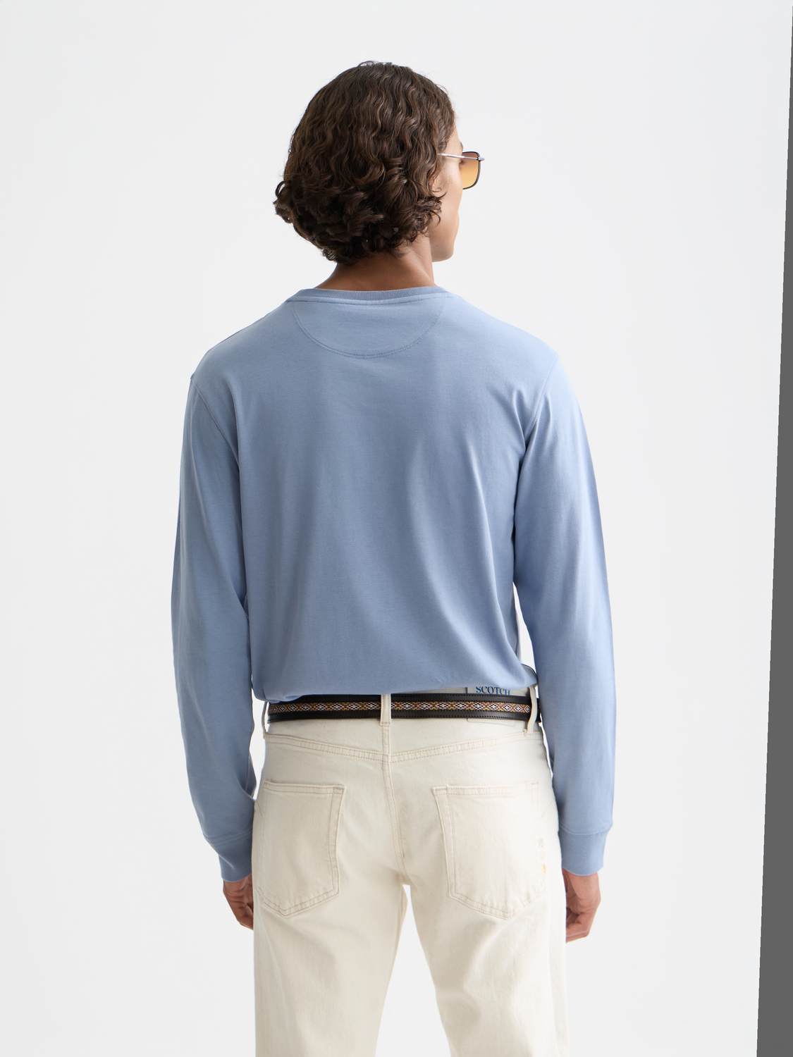 logo regular long sleeve top