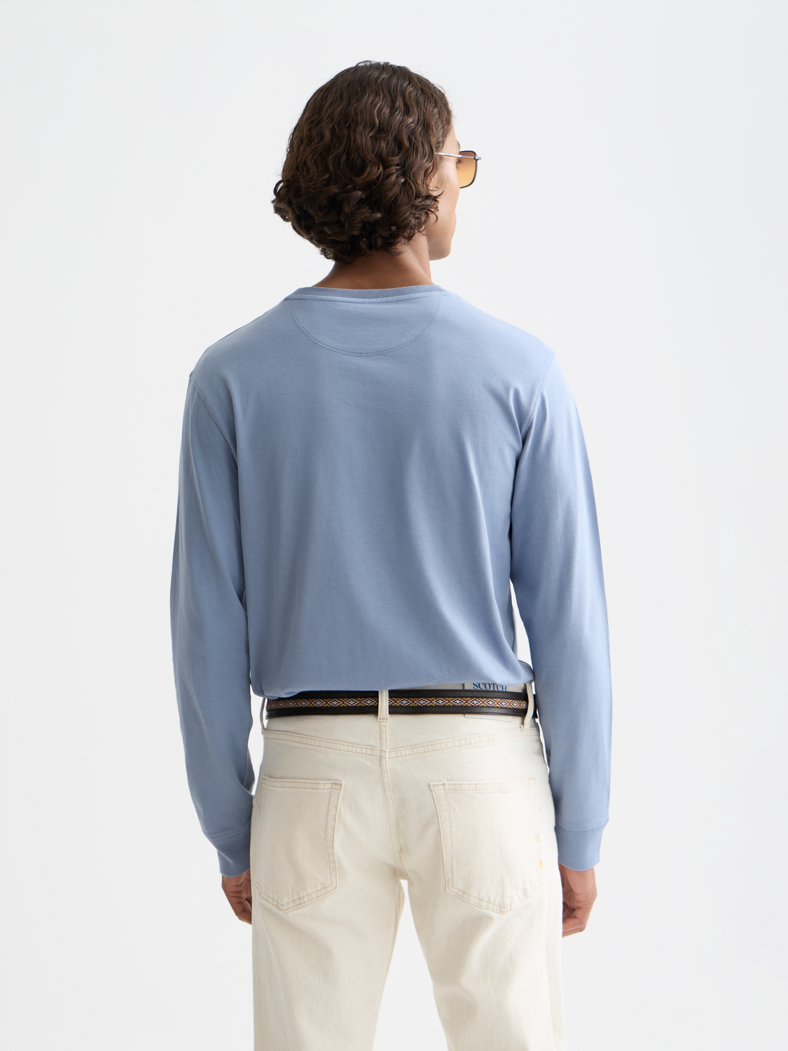 logo regular long sleeve top