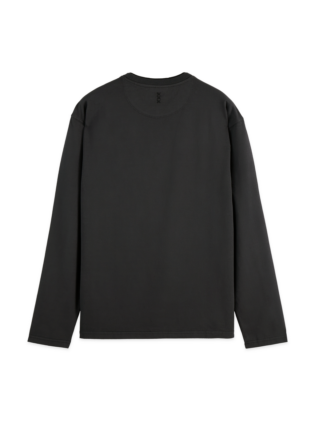 3 Crosses relaxed-fit garment-dyed long sleeve T-shirt