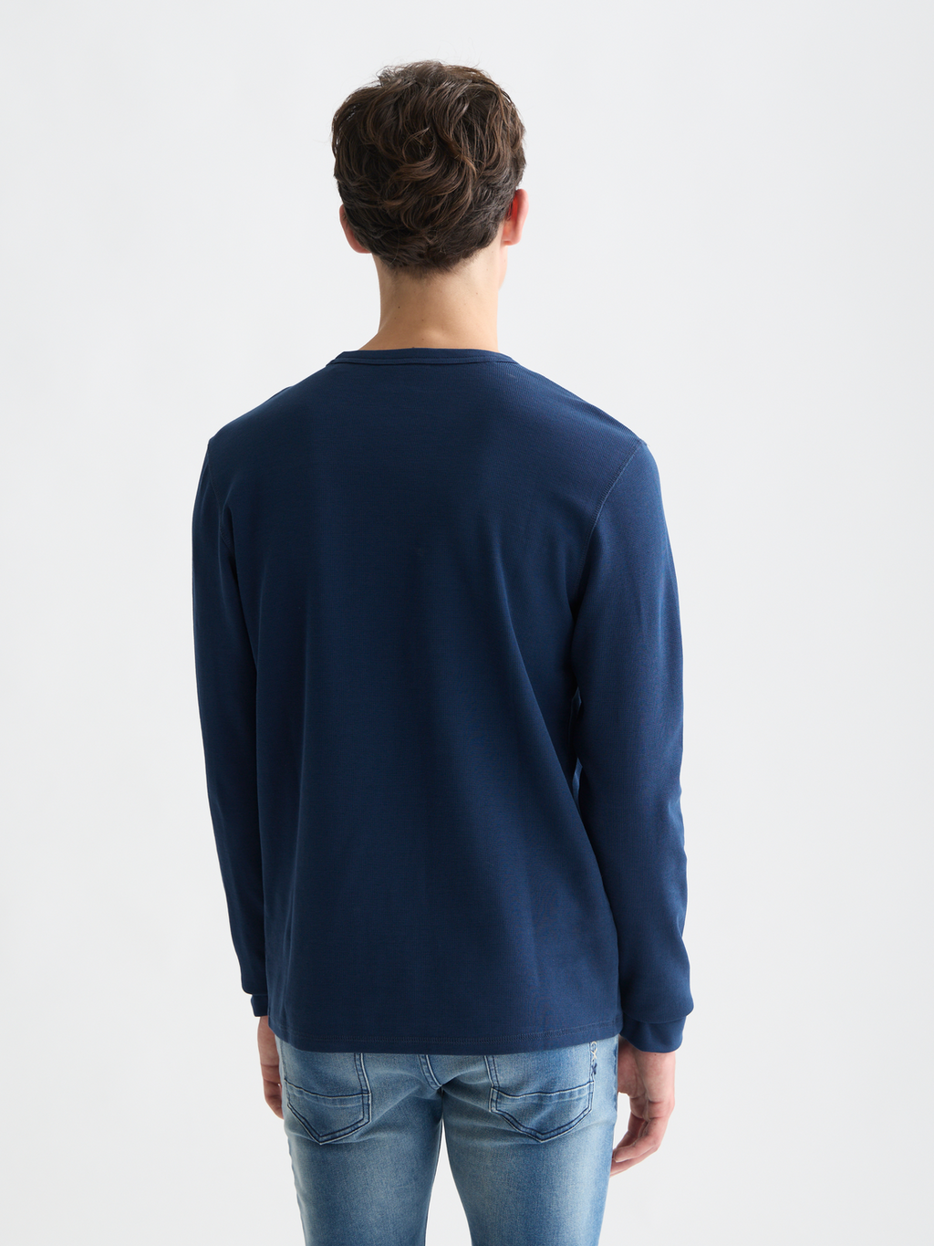 Waffle long sleeve top