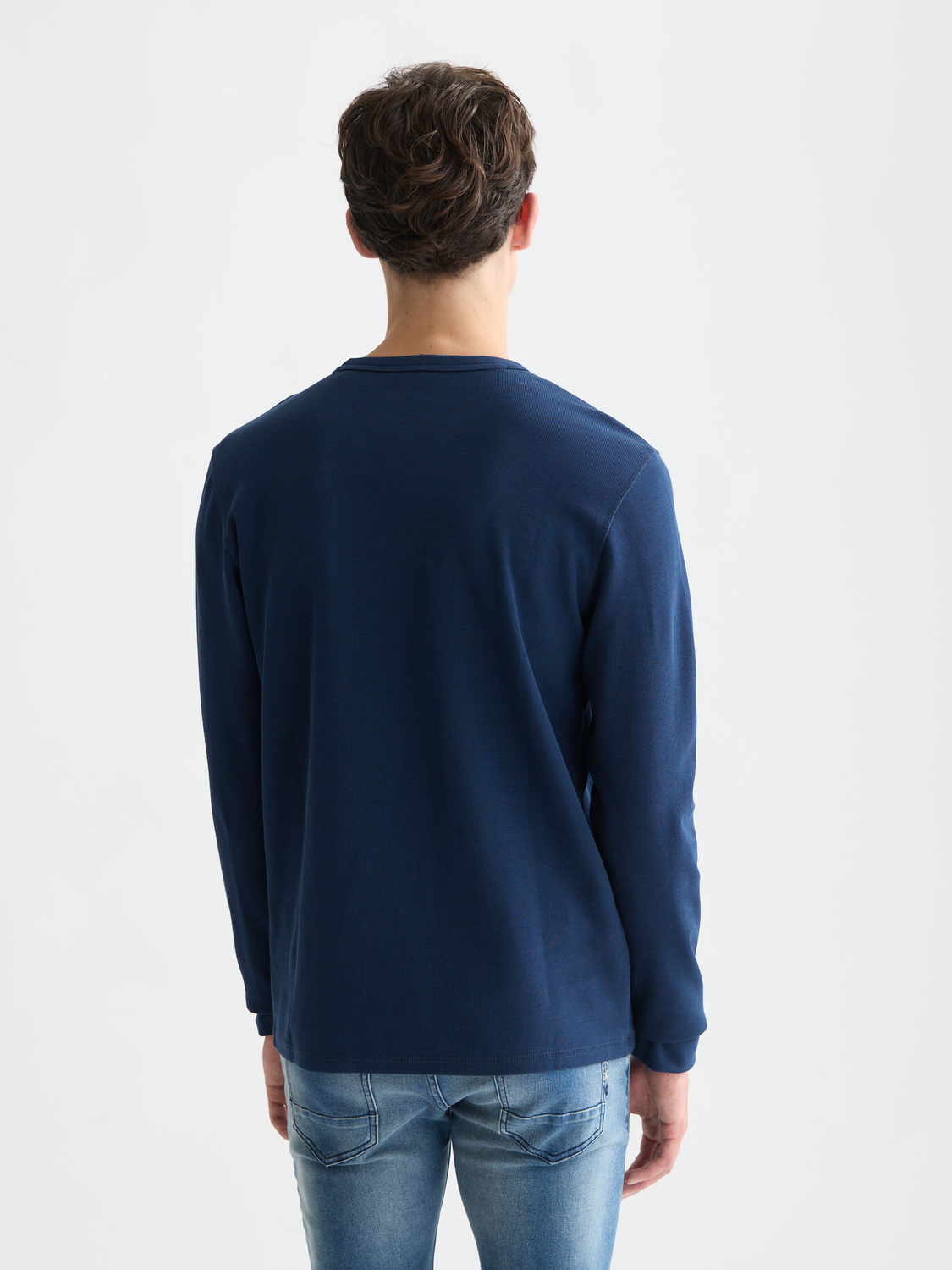 Waffle long sleeve top