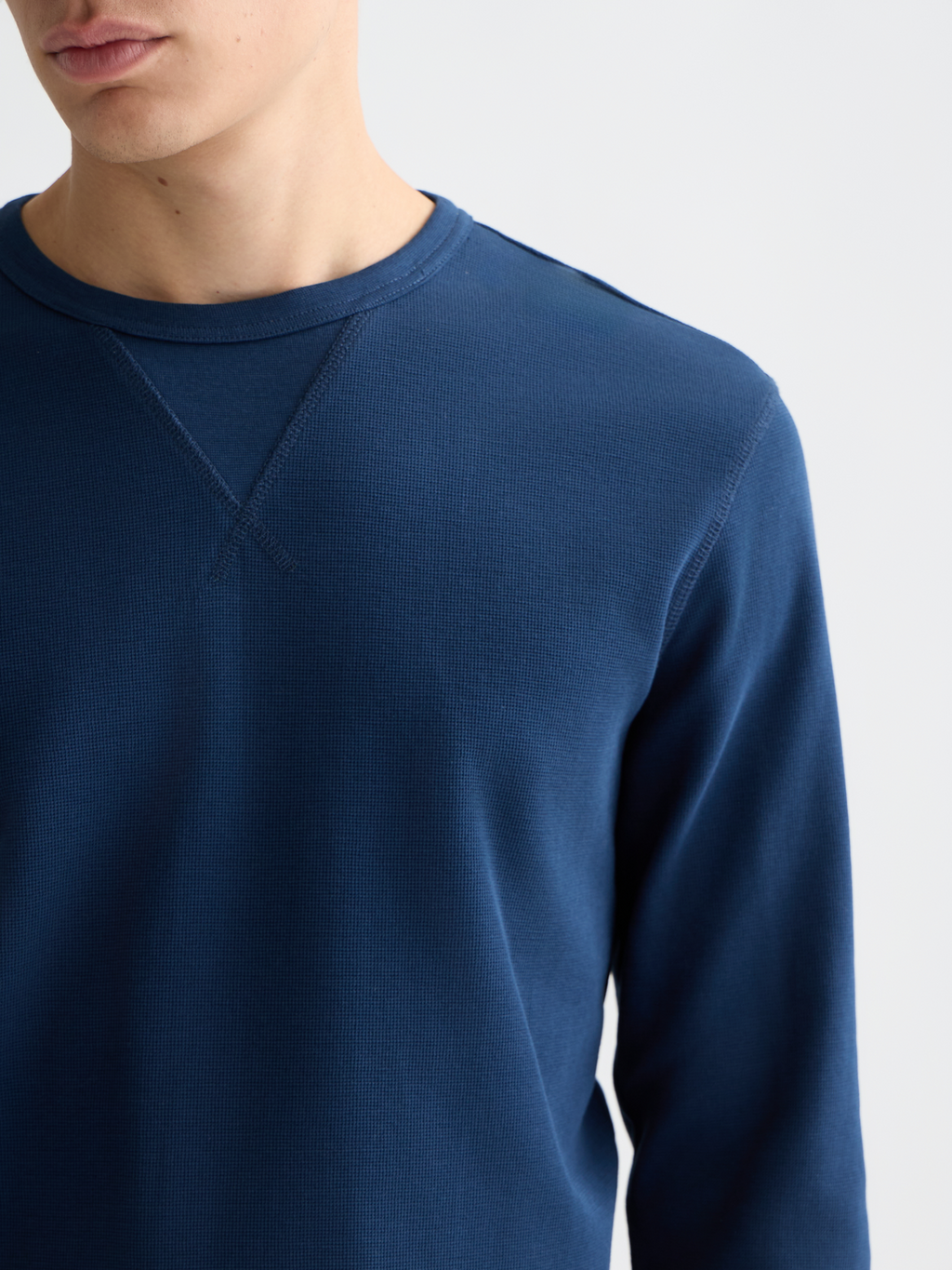 Waffle long sleeve top