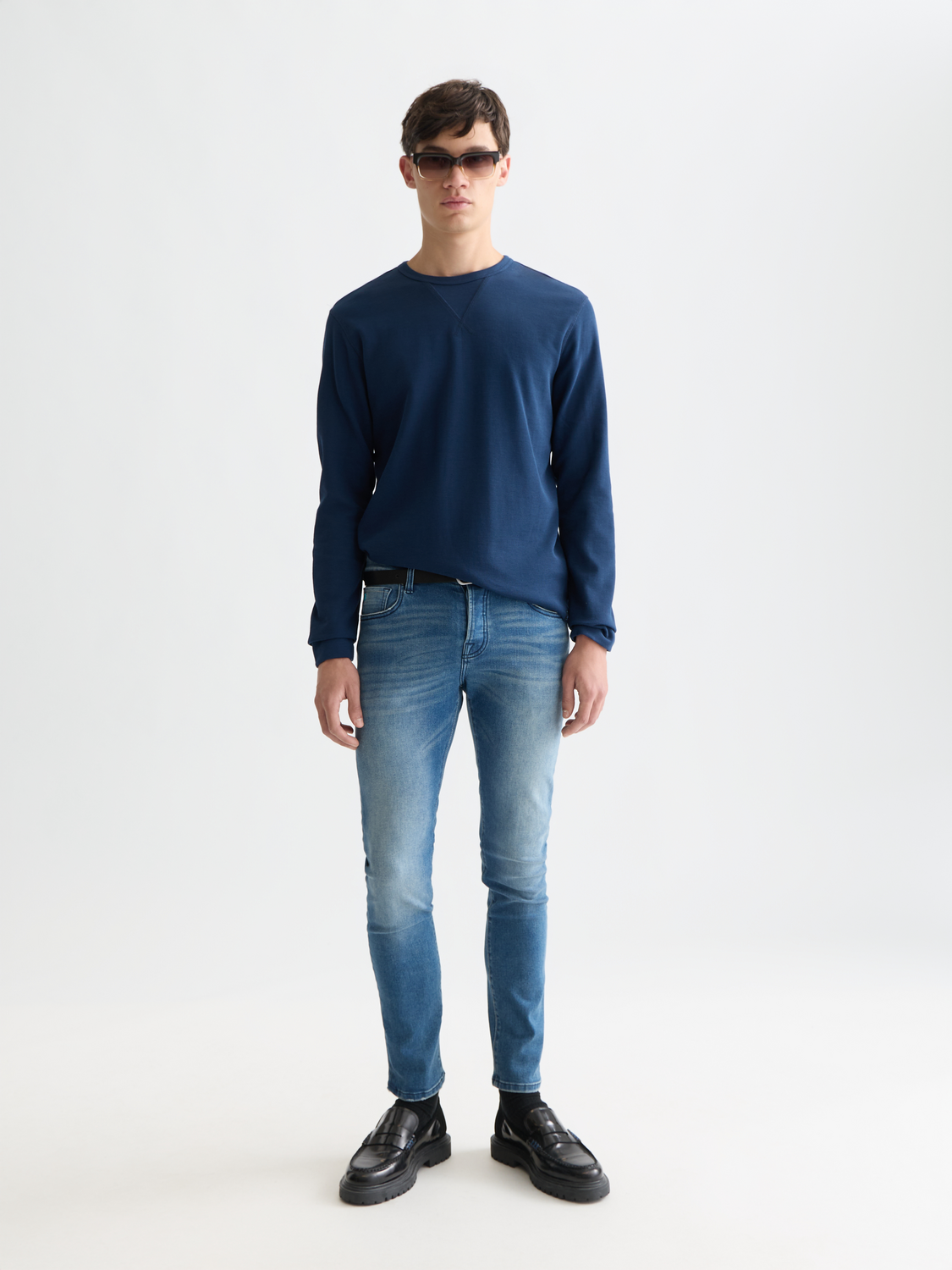 Waffle long sleeve top