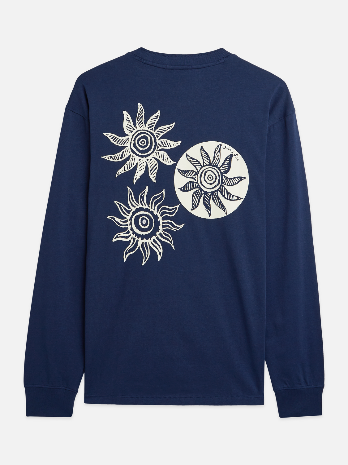 Artwork relaxed long sleeve top