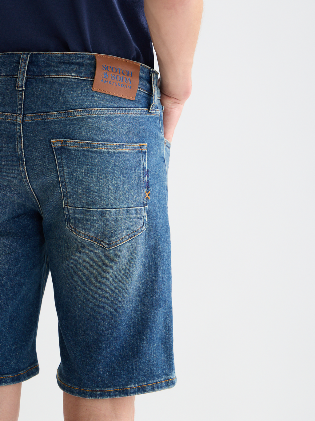 Ralston slim denim shorts