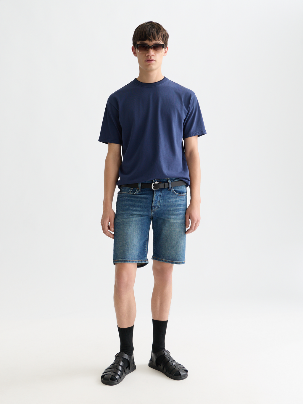 Ralston slim denim shorts