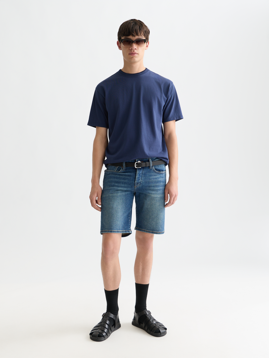 Ralston slim denim shorts