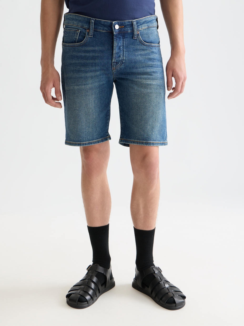 Ralston slim denim shorts