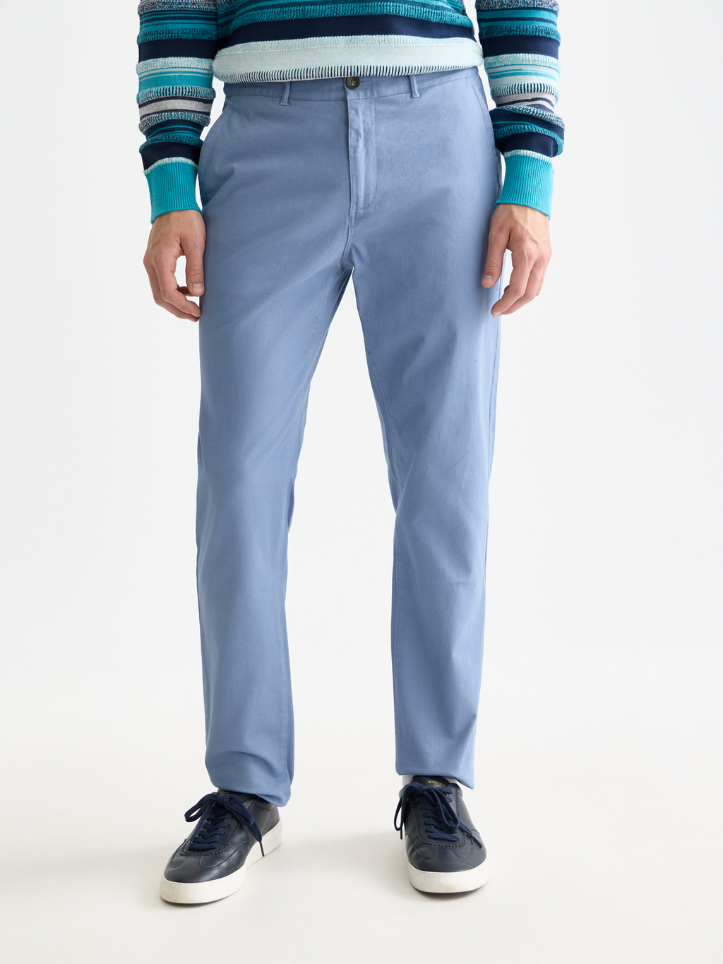 Seasonal core Stuart stretch cotton blend twill chino