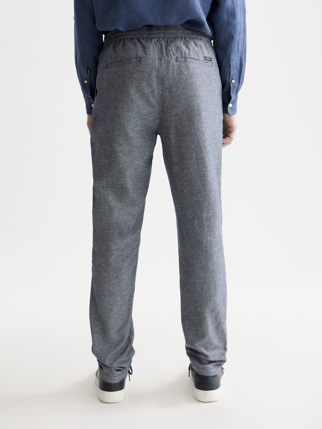 Seasonal Essentials Warren cotton linen jogger - OCEANA