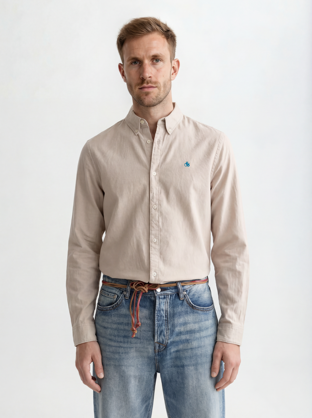 Seasonal Essentials solid oxford shirt