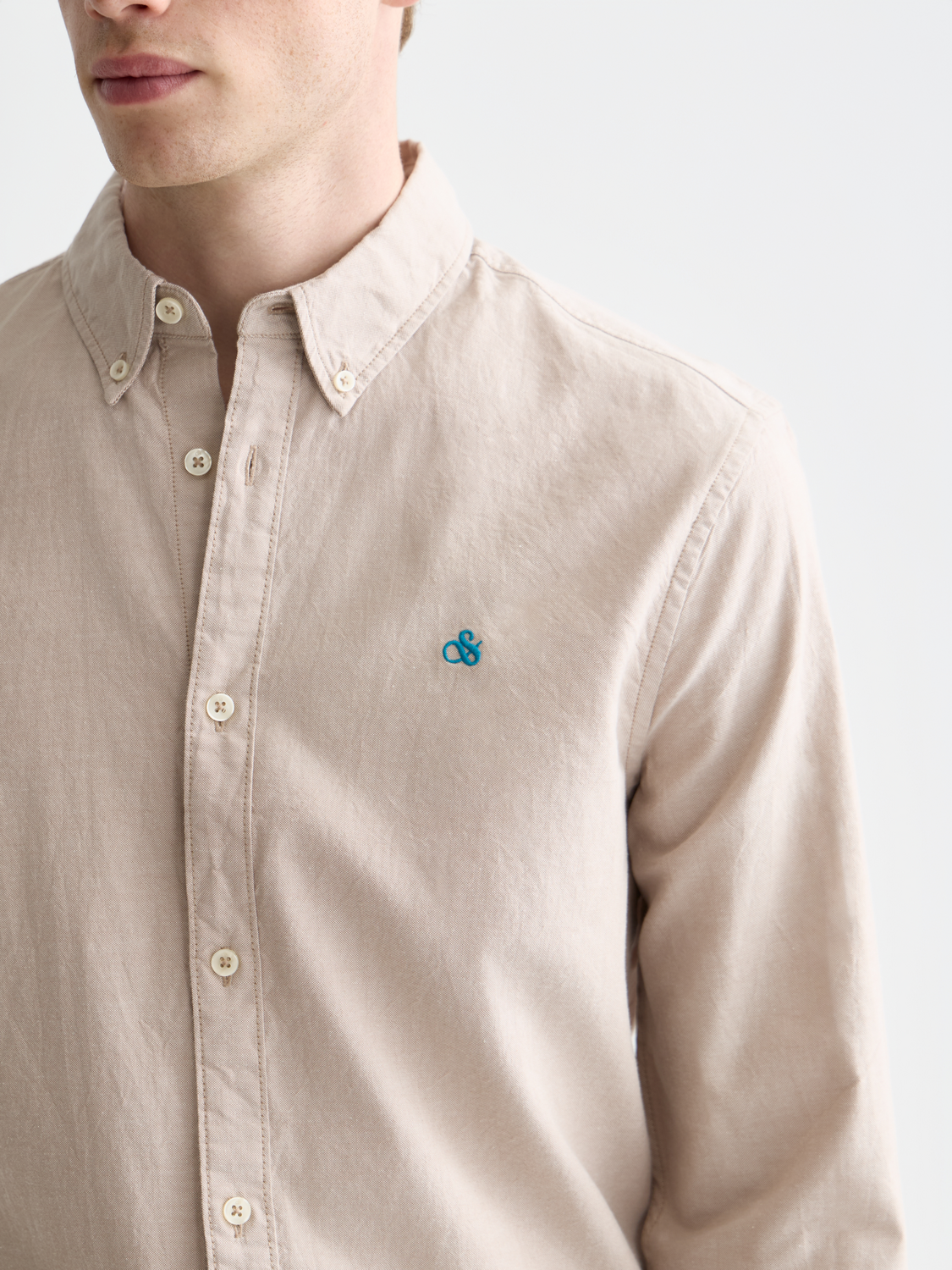 Seasonal core solid oxford regular-fit shirt