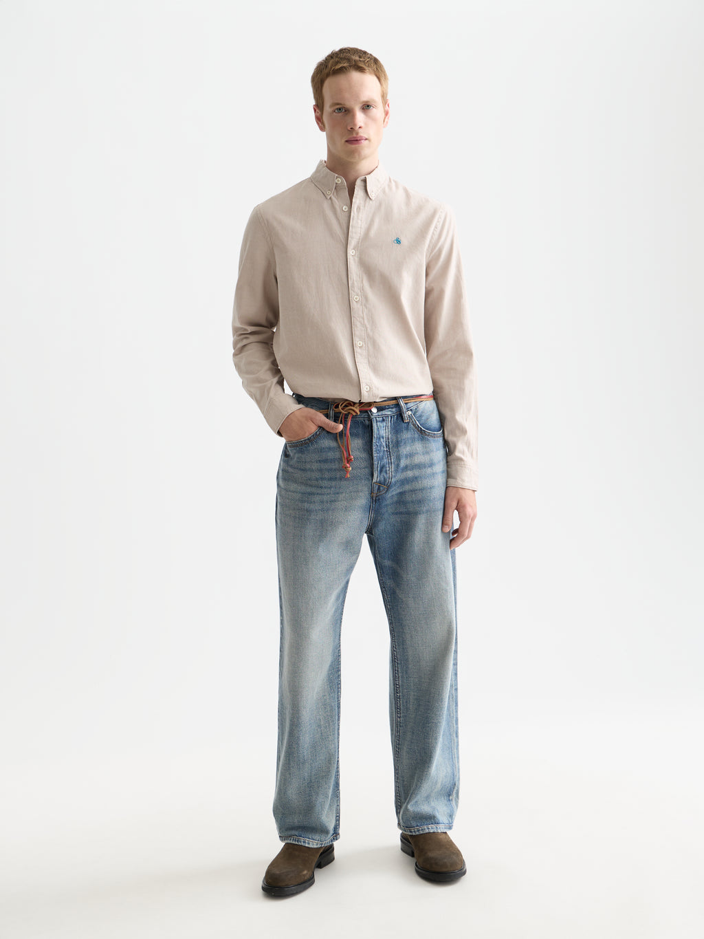 Seasonal Essentials solid oxford shirt - AMPHORA