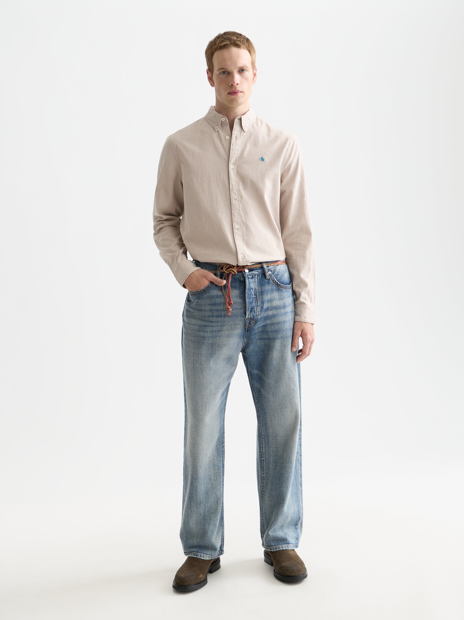 Seasonal Essentials solid oxford shirt - AMPHORA
