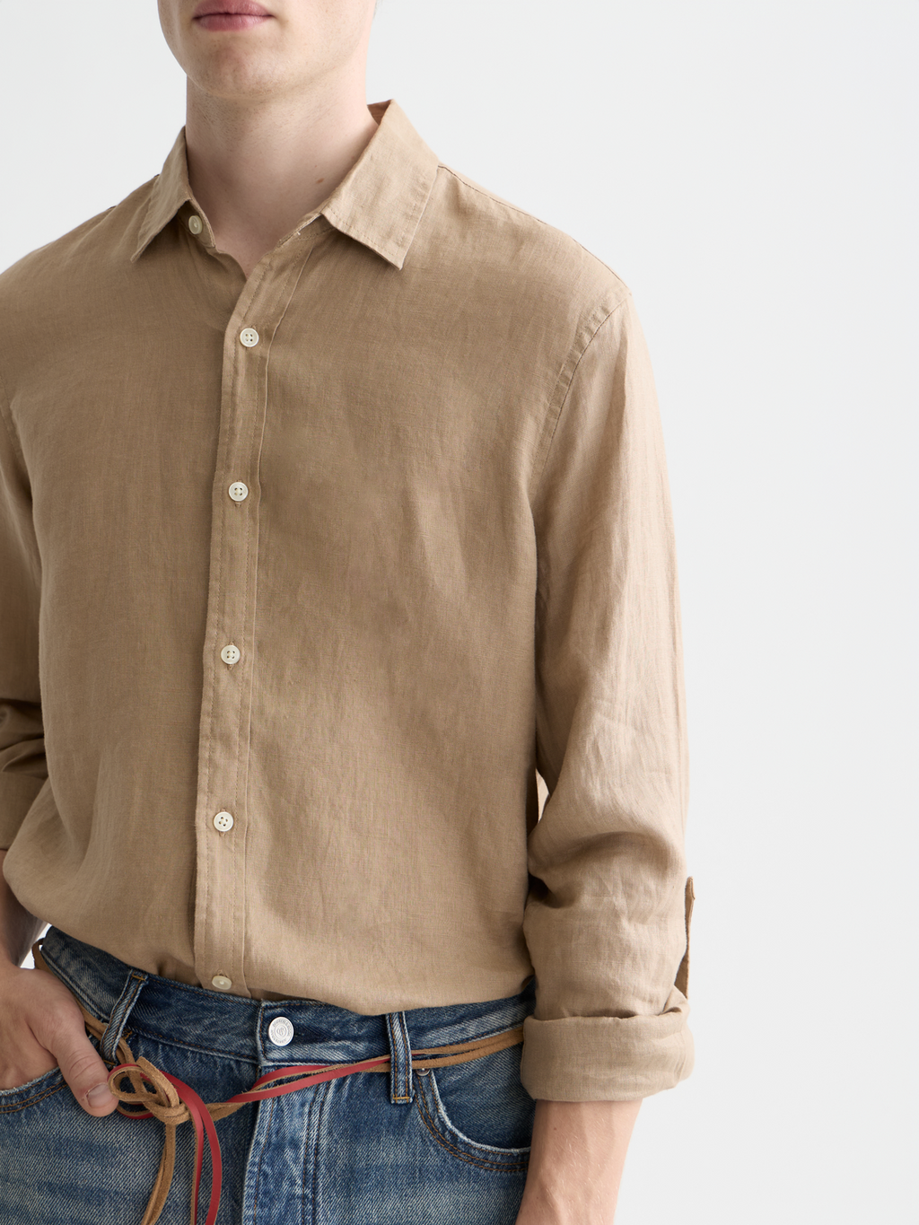 Seasonal Essentials linen shirt - AMPHORA