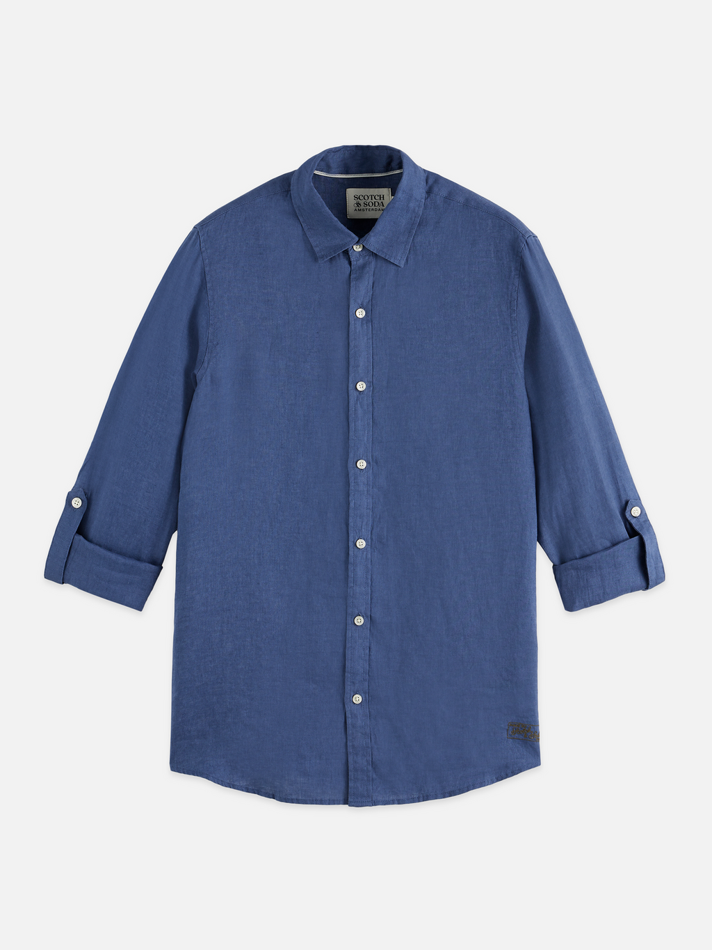 Seasonal core linen regular-fit shirt