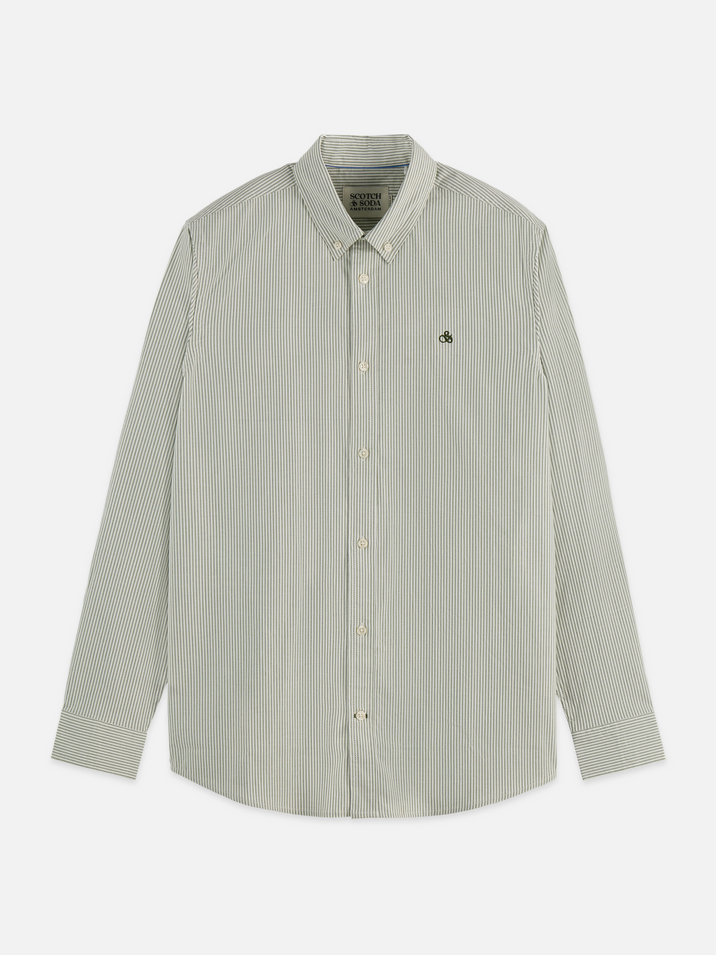 Seasonal Essentials striped oxford shirt - GARDEN GREEN STRIPES