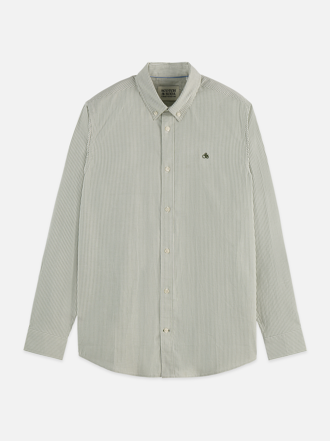 Seasonal Essentials striped oxford shirt - GARDEN GREEN STRIPES