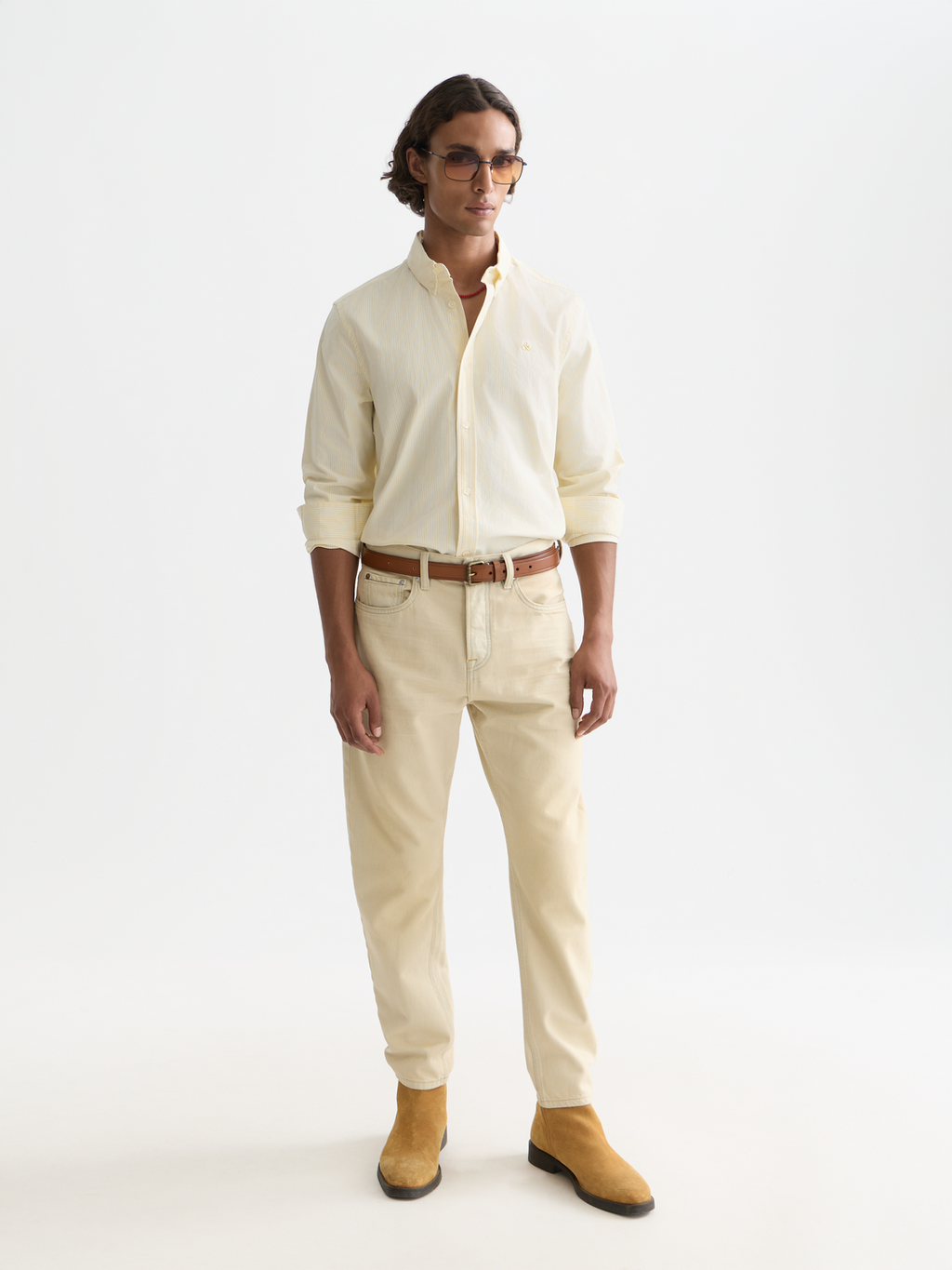 Seasonal Essentials striped oxford shirt - RAFFIA STRIPE