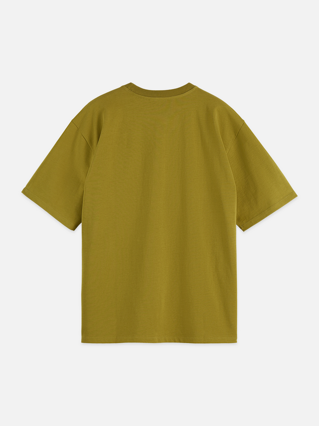 Seasonal Essentials 3 crosses pocket loose T-shirt - GREEN MOSS