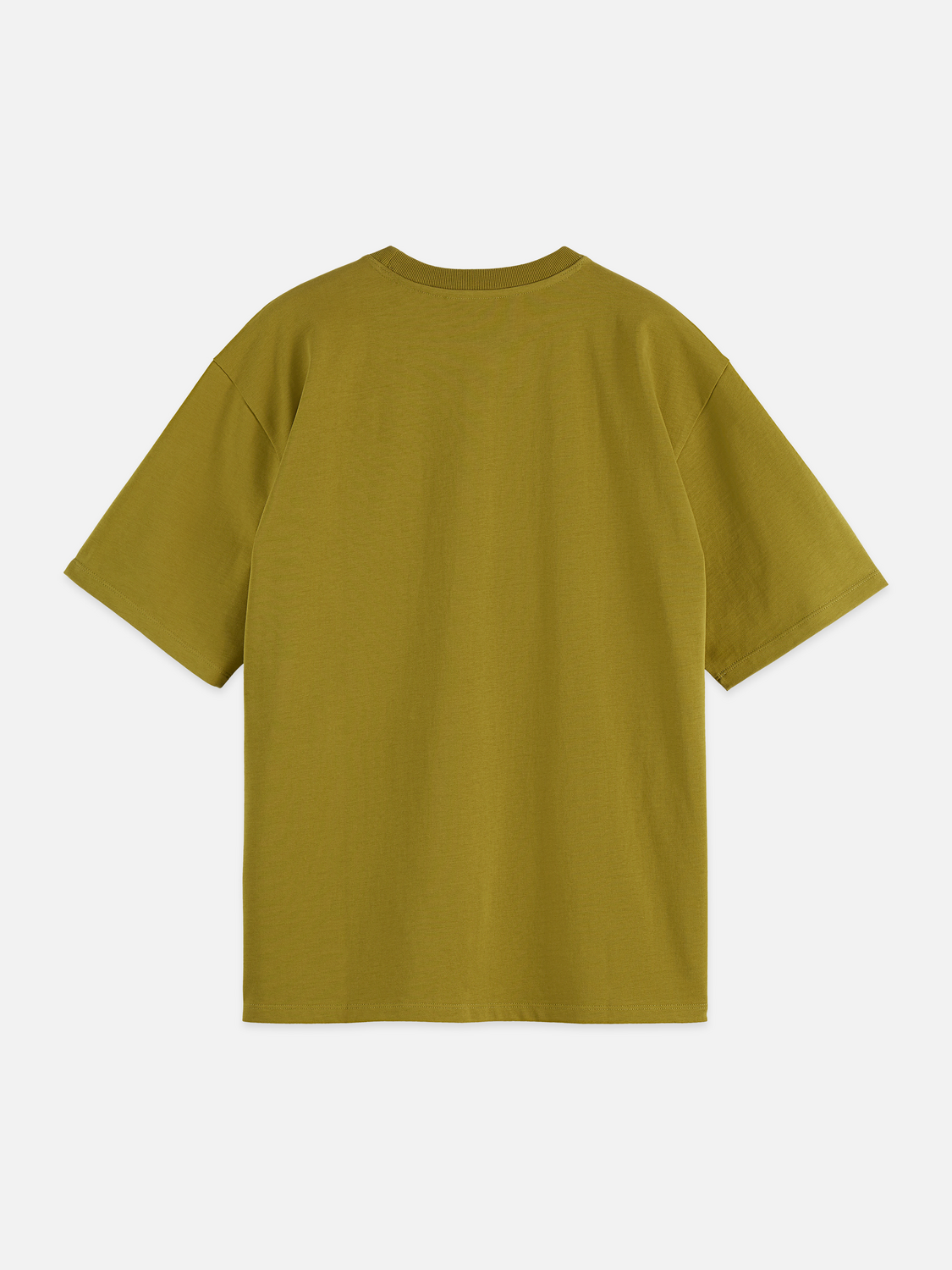 Seasonal Essentials 3 crosses pocket loose T-shirt - GREEN MOSS
