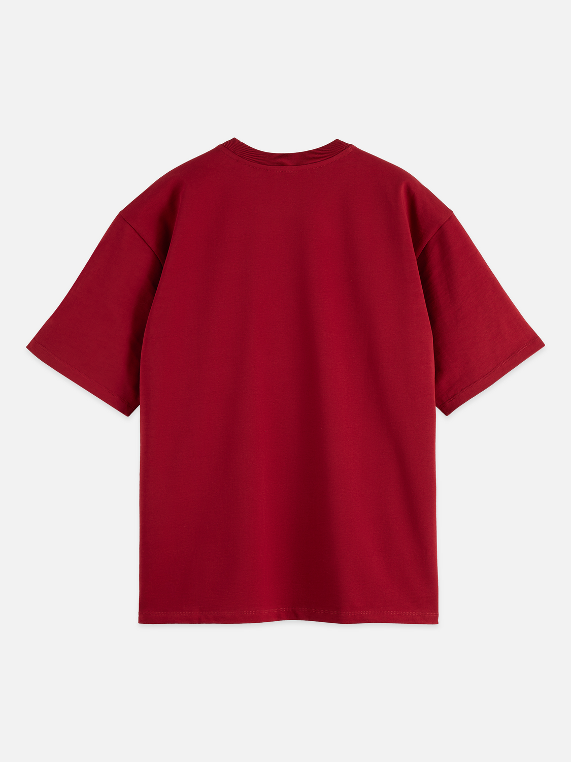Seasonal Essentials 3 crosses pocket loose T-shirt - BIKING RED