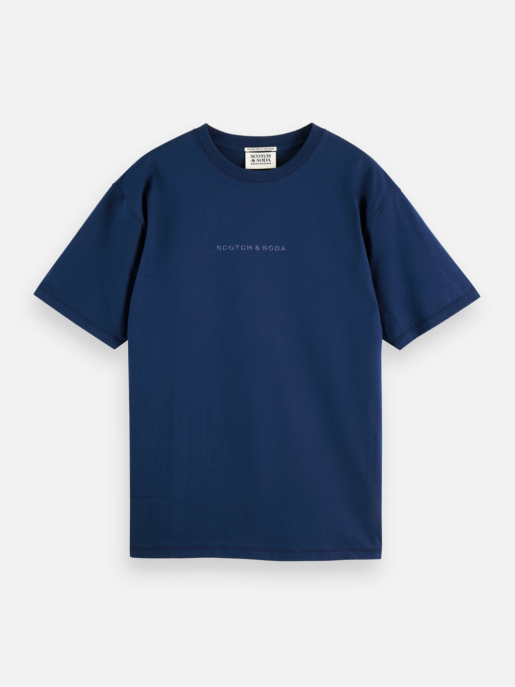 Seasonal Essentials artwork relaxed T-shirt - PAGEANT BLUE