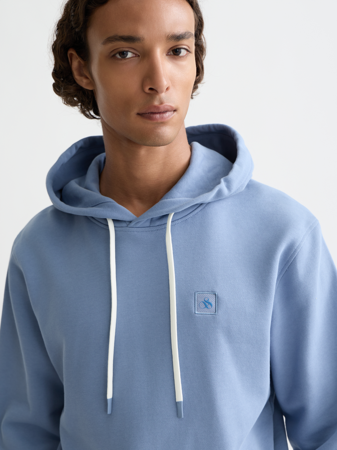 Seasonal Essentials logo badge regular hoodie - INFINITY